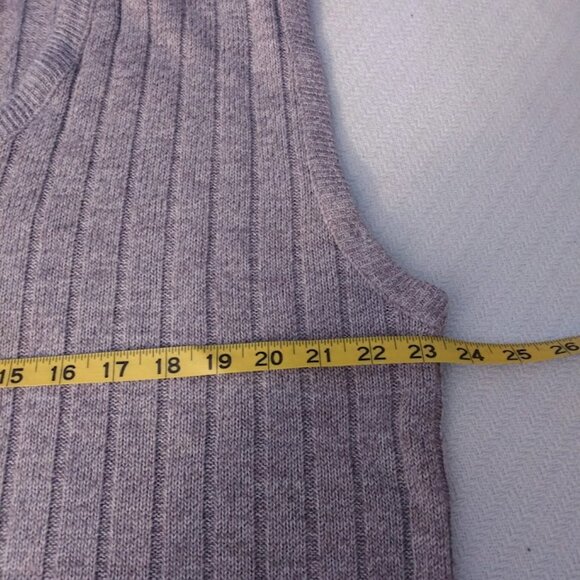 Vintage Sweater Vest Eclectic Grandpa Brown M/L Streetwear 70s 80s Ribbed Knit - Picture 8 of 10